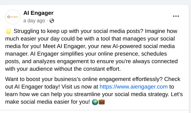 AI engager in action